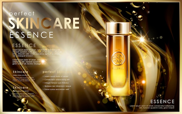 Golden skincare essence