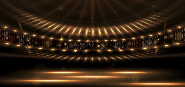 コンサート の ため の 黄金 の 舞台 の 照明