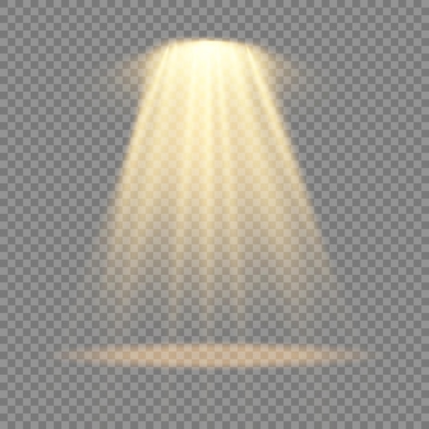Golden stage lighting spotlight scene projector light effects bright yellow lighting