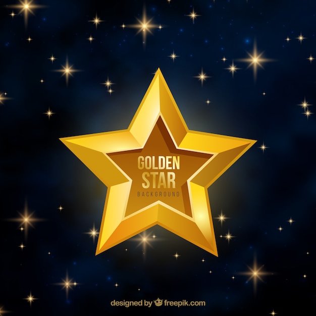 Golden star background