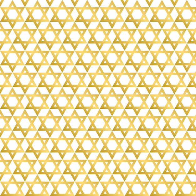 Golden Star of David Background and Pattern 