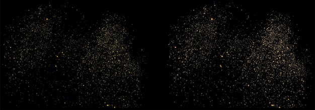Иллюстрация золотого вектора звездной пыли с золотым блеском