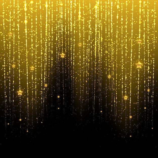 Golden starry rain