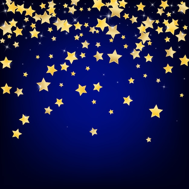 Golden Stars Background. Stars Confetti Wallpaper.