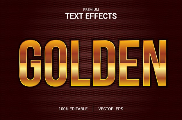 Golden Text Effect, Set Elegant Abstract gouden teksteffect, bewerkbaar lettertypeeffect in gouden tekststijl