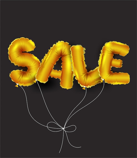 Vector golden text sale y