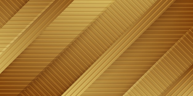 Vector golden textured 3d shapes background.