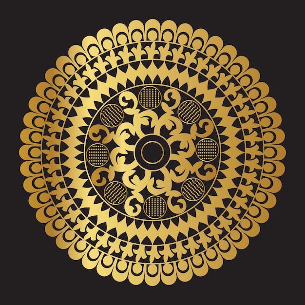 Golden Vector Mandala