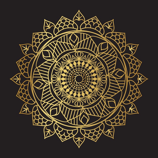 Golden Vector Mandala