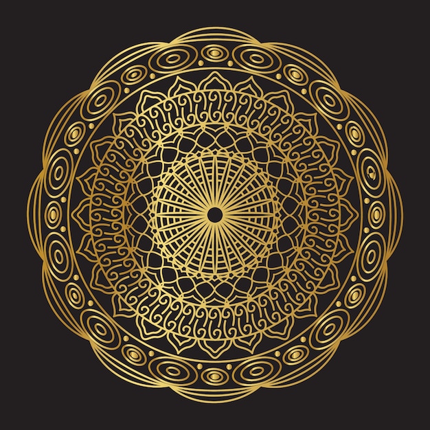 Golden Vector Mandala