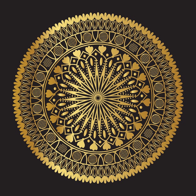 Golden Vector Mandala