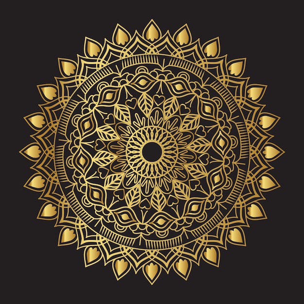 Golden Vector Mandala