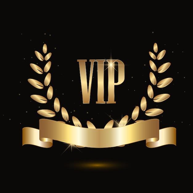 Golden vip banner