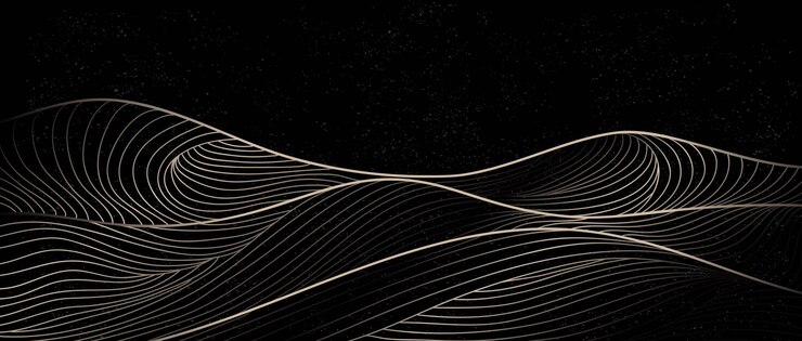 Золотая волна, абстрактные современные эстетические фоны, пейзажи. использовать для печати искусство, обложка, фон приглашения, ткань