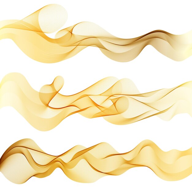 golden wavy background