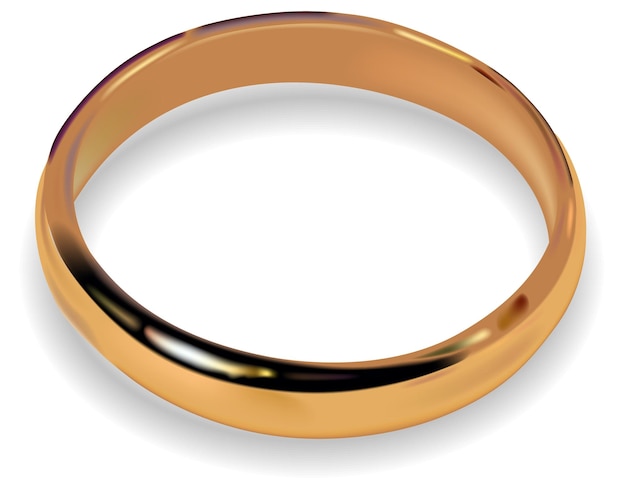 Golden wedding ring