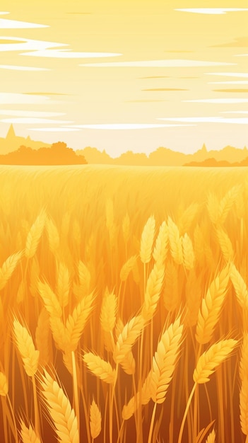 Golden wheat field during autumn 3