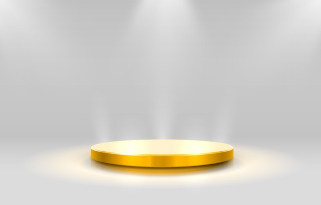 Подиум золотых победителей для бизнес-концепций, объект Podium