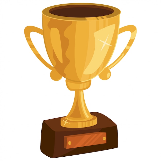 Vector goldentrophy cartoon