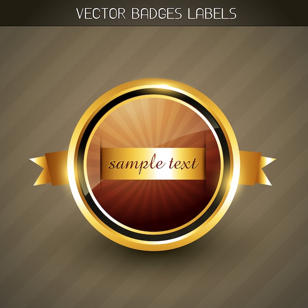 Vector golen elegant label