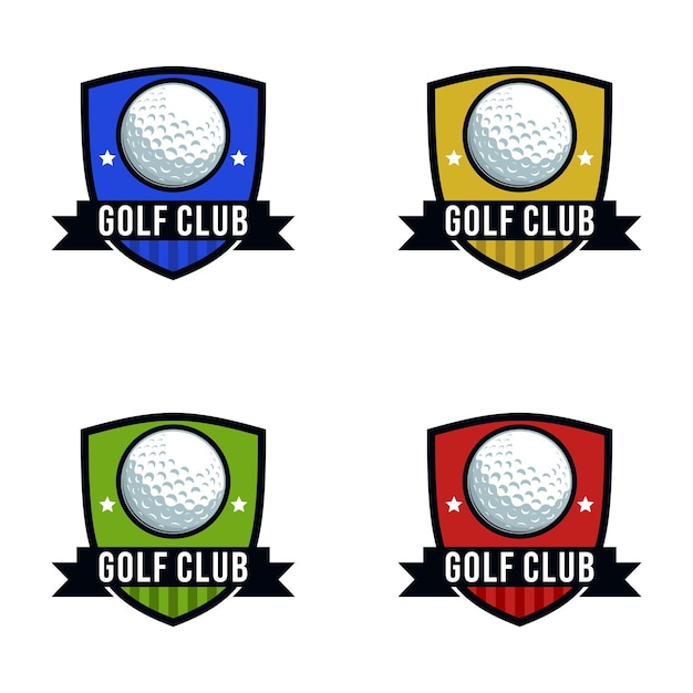 Vector golf badge vector illustratie sport grafische sjabloon in embleem stijl