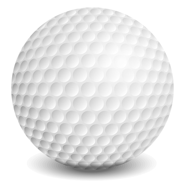 Vector golf ball,  illustration