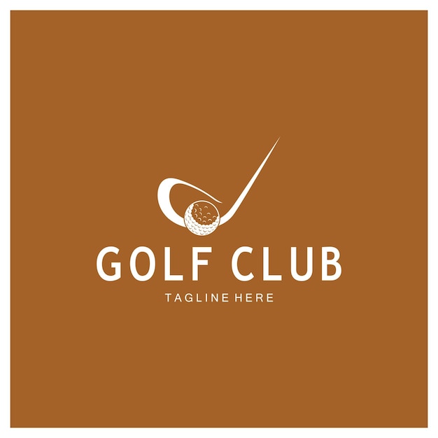 ゴルフ ボールのロゴ プロのゴルフ チーム ゴルフ クラブ トーナメント ゴルフ ストア ビジネスのゴルフ スティックのロゴ