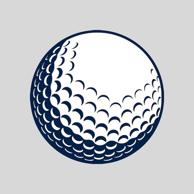 Vector golf ball vector, silhouette golf ball,