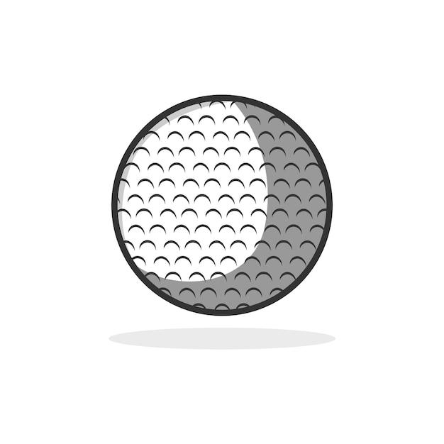 Vector golf ball vector