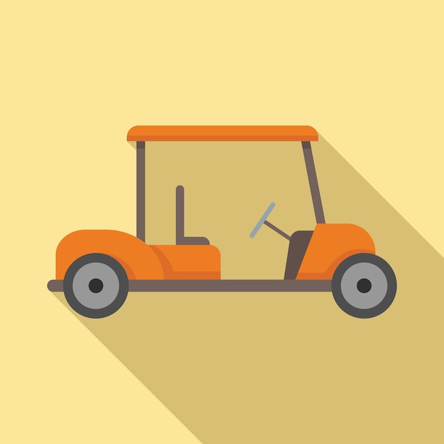 golf cart equipment icon flat illustration of golf cart equipment vector icon for web design