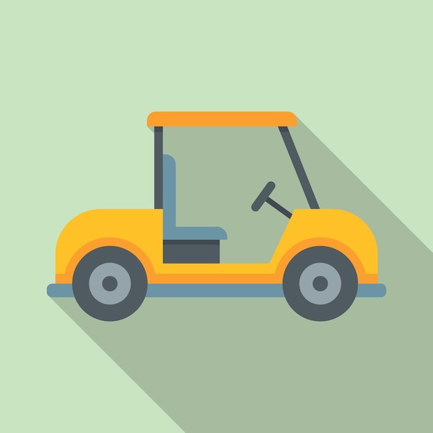 golf cart icon flat illustration of golf cart vector icon for web design