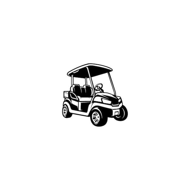 Vector golf cart illustration vector