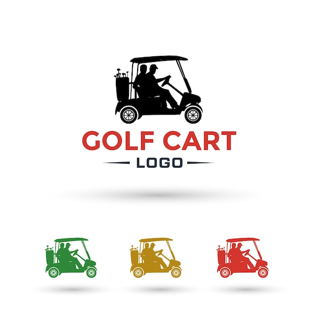 Vector golf cart logo