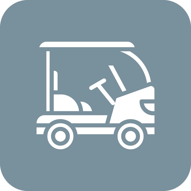 Golf Cart vector icon illustration of Transport iconset