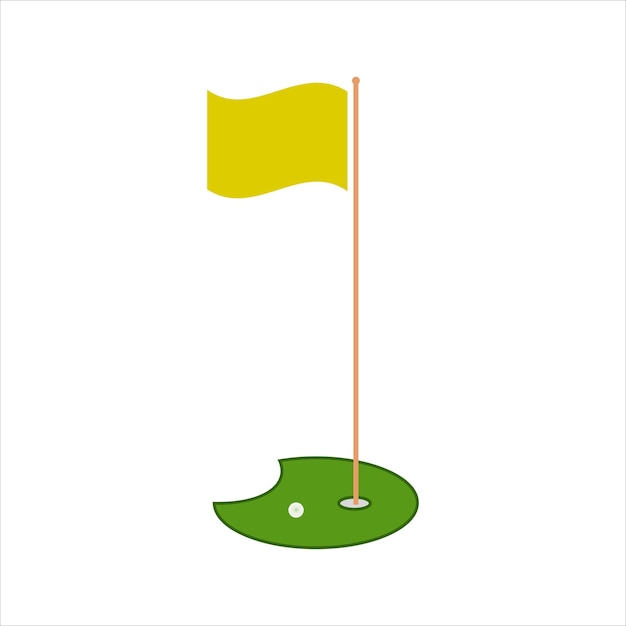 Golf clipart flag golf vector golf illustration sports vector sports clipart silhouette