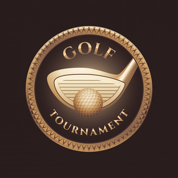 Mazza da golf, logo del campo da golf