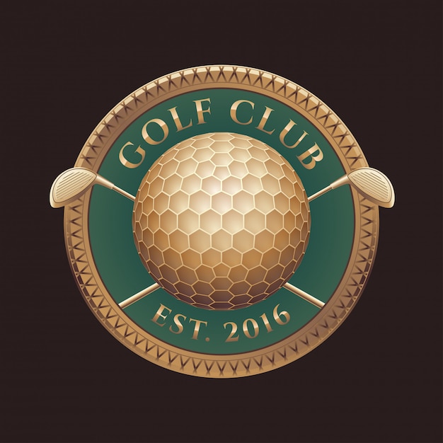 Mazza da golf, logo del campo da golf