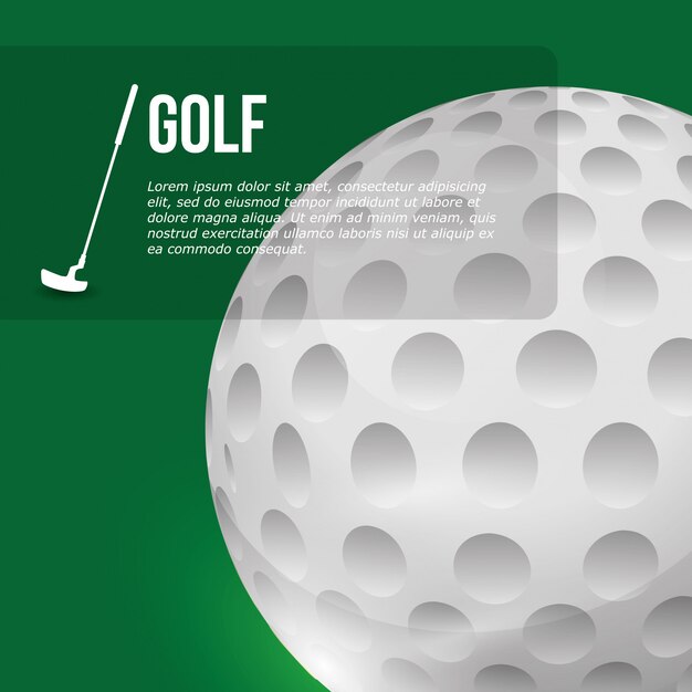 Vector golf club ontwerp