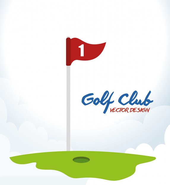 Vettore grafica di gioco di golf club sport