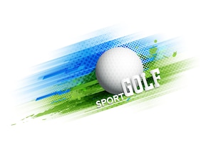 Golf competition tournament template poster or banner vector design.