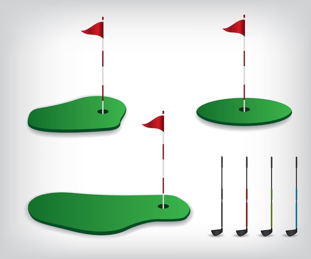 Golf course illustration