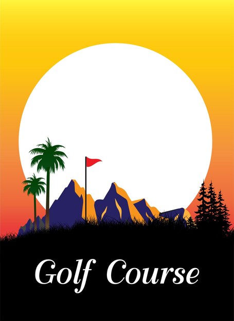 Premium Vector Golf course symbol Premium Vector Golf course symbol