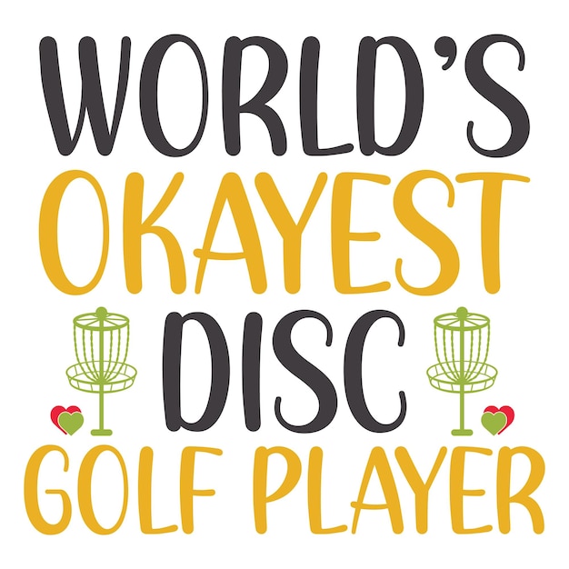 Vector golf disc svg-ontwerp