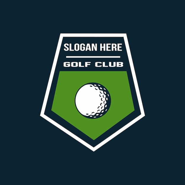 golf emblem logo template design