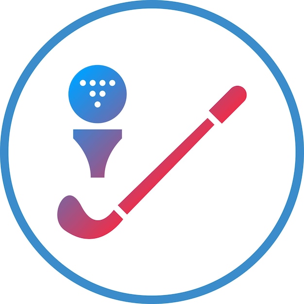 Vector golf icon style