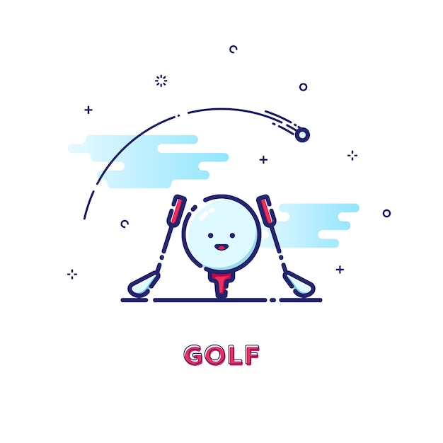 Illustrazione di golf