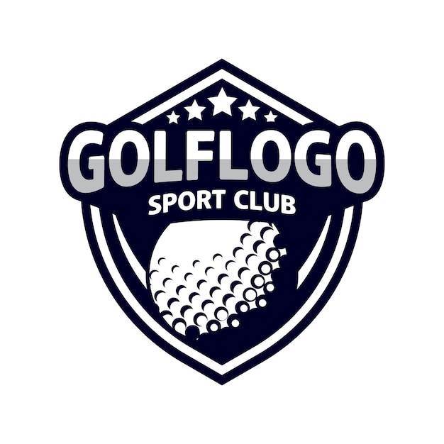 Logo sportivo per il design del logo da golf