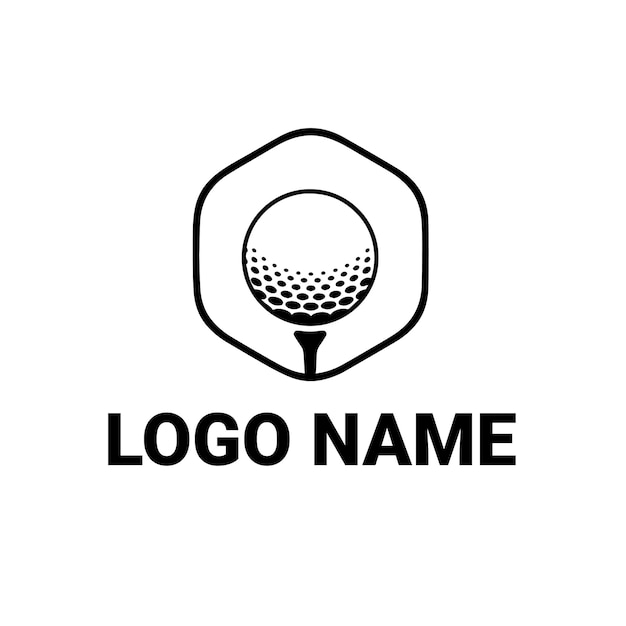 Vector golf logo design with vector file