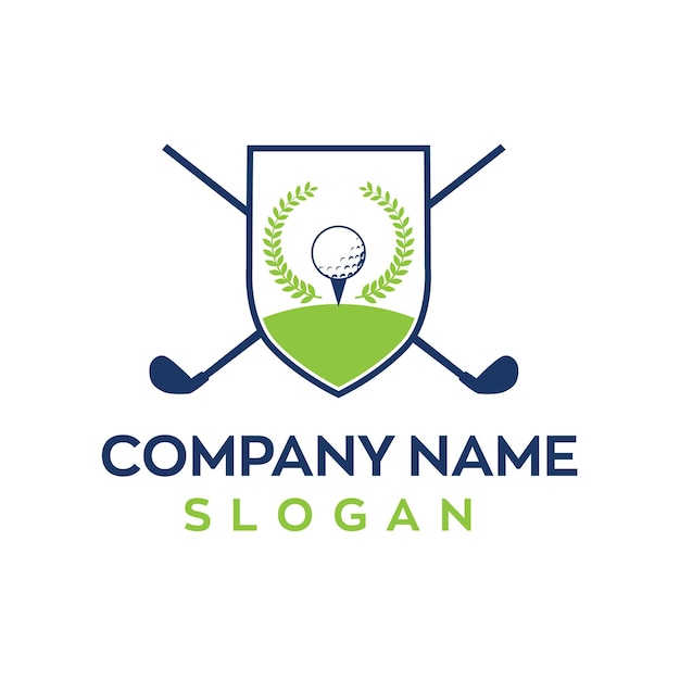 Vector golf logo design with vector file