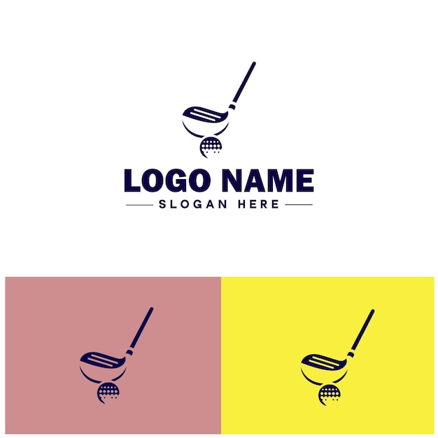 Golf logo icon golf club team tournament shop players championship vector logo